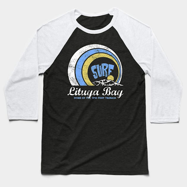 Surf Lituya Bay, Alaska Baseball T-Shirt by C.E. Downes